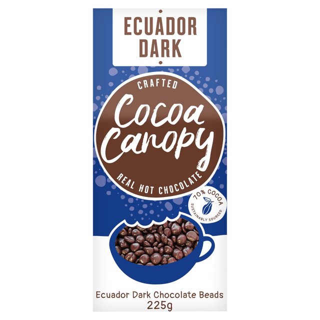 Cocoa Canopy Ecuador Dark Crafted Hot Chocolate Beads 225g Botiga