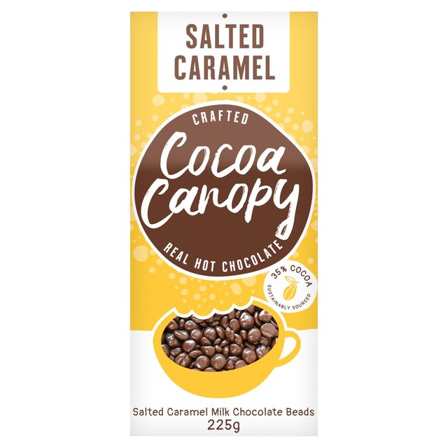 Cocoa Canopy Salted Caramel Crafted Hot Chocolate Beads 225g Botiga