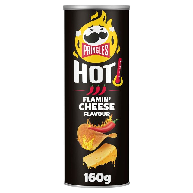 Pringles Hot Flamin' Cheese Sharing Crisps 160g Botiga