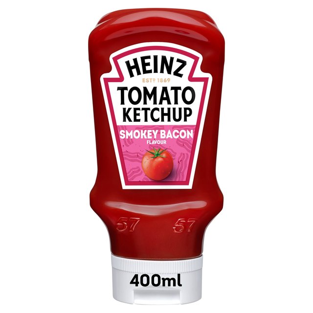 Heinz Tomato Ketchup Smokey Bacon Flavour 400ml Botiga