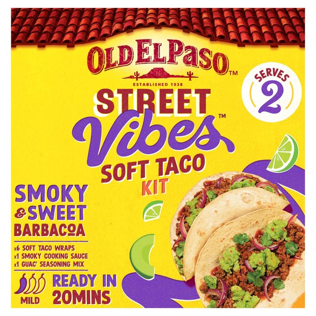 Old El Paso Street Vibes Taco Kit Barbacoa 6 x 255g Botiga