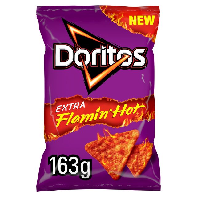 Doritos Extra Flamin' Hot Sharing Bag Snacks 163g Botiga