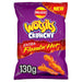 Walkers Wotsits Crunchy Extra Flamin' Hot Sharing Bag Snacks 130g Botiga