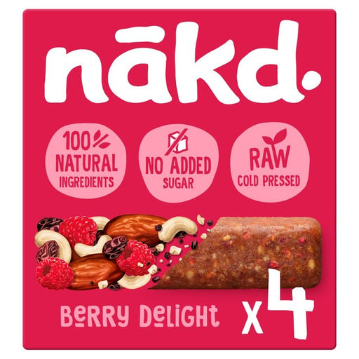 nakd. Berry Delight Fruit & Nut Bars Multipack 4 x 35g Botiga