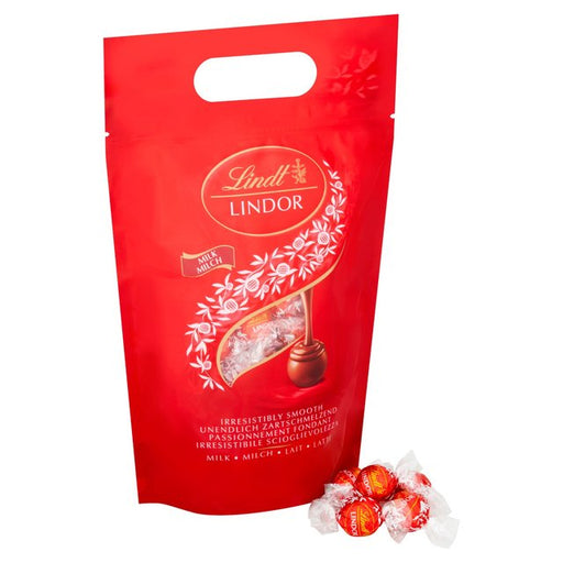 Lindt LINDOR Milk Chocolate Truffles Bag 1kg Botiga