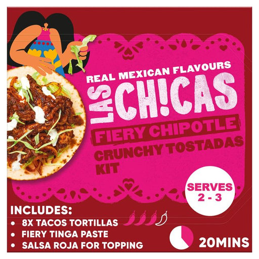 Las Chicas Mexican Fiery Crunchy Tostadas Tinga Meal Kit 296g Botiga