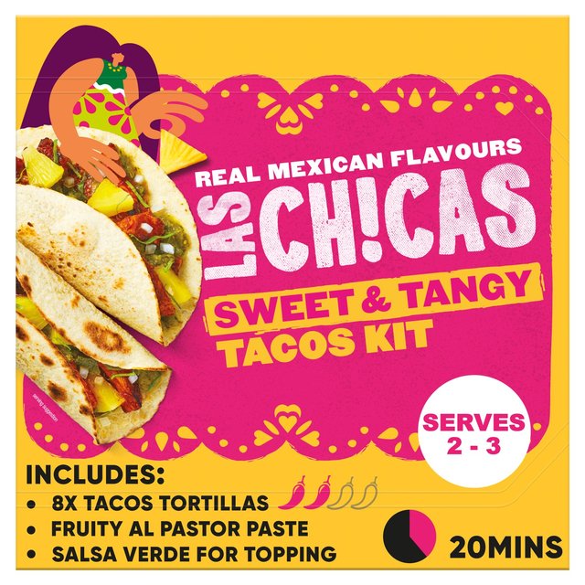 Las Chicas Mexican Sweet & Tangy Tacos Al Pastor Meal Kit 296g Botiga