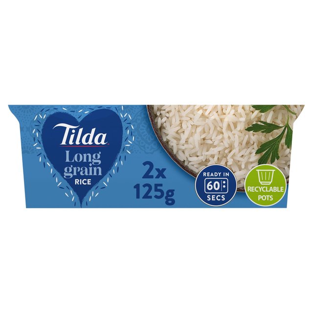 Tilda Pots Long Grain Rice 250g Botiga