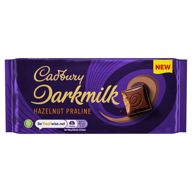 Cadbury Darkmilk Hazelnut Praline 85g Botiga