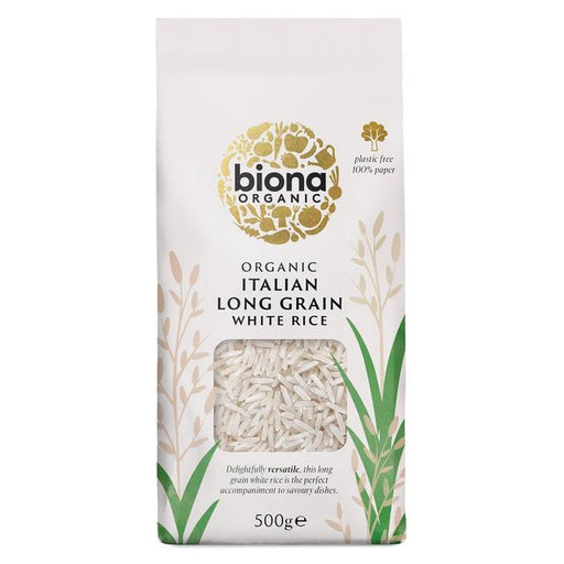 Biona Organic Long Grain Italian White Rice 500g Botiga