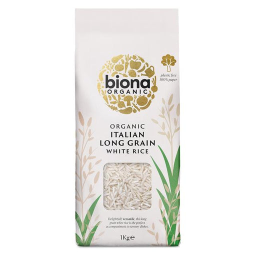 Biona Organic Long Grain Italian White Rice 1kg Botiga