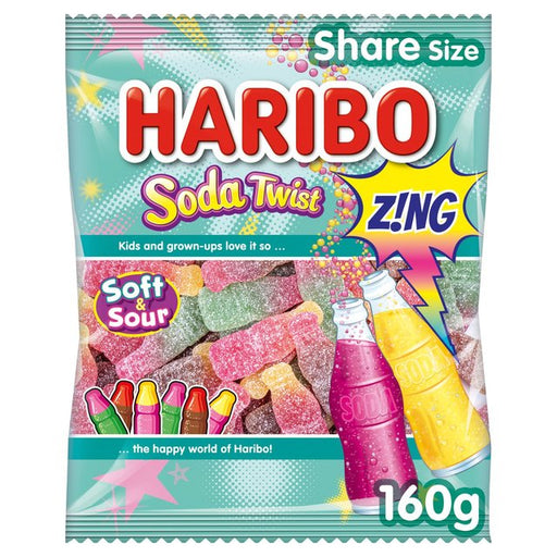 Haribo Soda Twist Zing Share Bag 160g Botiga