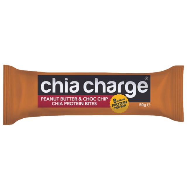 Chia Charge Protein Bite 50g Peanut Butter & Choc Chip 50g Botiga