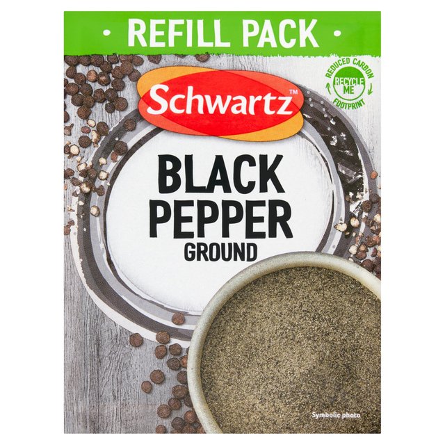 Schwartz Ground Black Pepper Refill Pack 27g Botiga