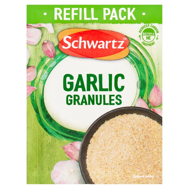 Schwartz Garlic Granules Refill Pack 40g Botiga