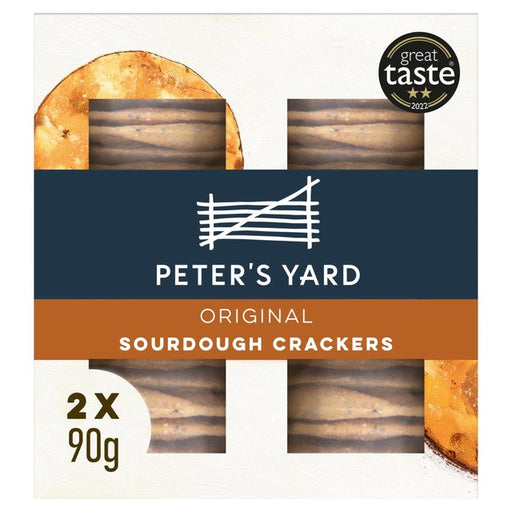 Peter's Yard Original Sourdough Crackers Twin Pack 2 x 90g Botiga