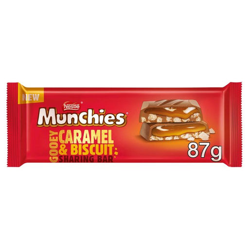 Munchies Caramel Biscuit Block 87g Botiga