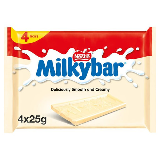 Milkybar Medium White Chocolate Bar Multipack 4 x 25g Botiga