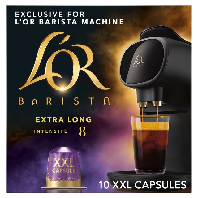 L'OR BARISTA Extra Long XXL Coffee Pods Intensity 8 10 per pack Botiga