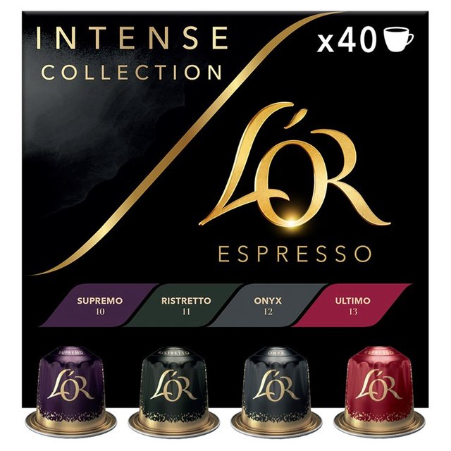 L'OR Intense Assortment X40 Coffee Pods 40 per pack Botiga