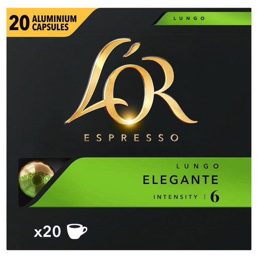 L'OR Espresso Elegante Coffee Pods x20 Intensity 6 20 per pack Botiga