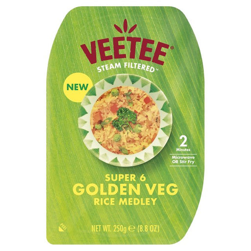 Veetee Super 6 Golden Veg Rice Medley 250g 250g Botiga