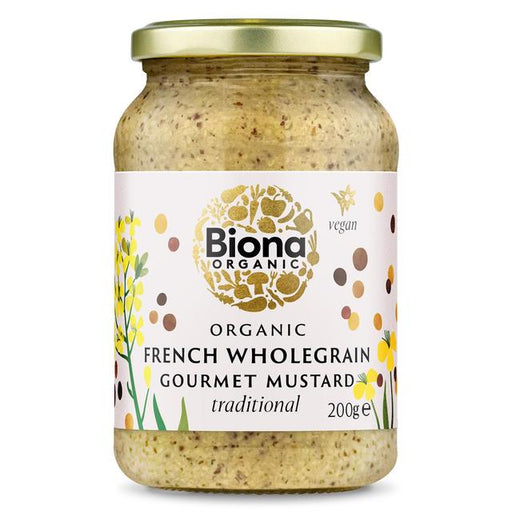 Biona Organic French Wholegrain Mustard 200g Botiga