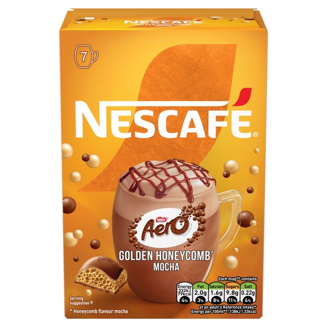 Nescafe Gold Aero Golden Honeycomb Mocha 6 x 133g Botiga