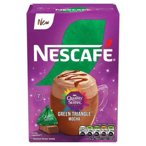 Nescafe Green Triangle Quality Street Mocha 7pk 7 x 19g Botiga