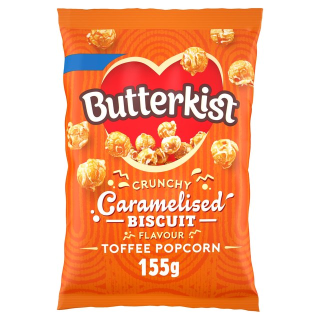 Butterkist Caramelised Biscuit Toffee Popcorn 155g Botiga