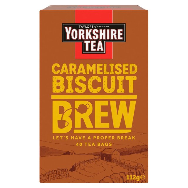 Yorkshire Tea Caramelised Biscuit Brew 40 per pack Botiga