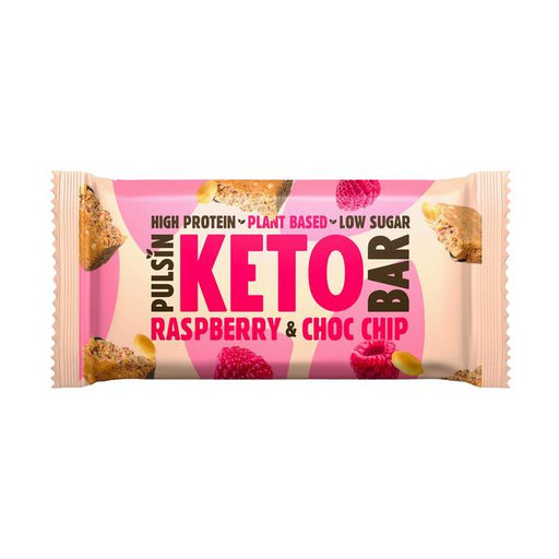 Pulsin Keto Bar Raspberry & Choc Chip 50g Botiga