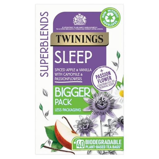 Twinings Superblends Sleep Bigger Pack, 40 teabags 40 per pack Botiga