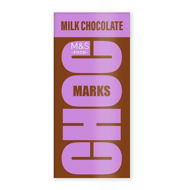 M&S Choc Marks Milk Chocolate Bar 180g Botiga