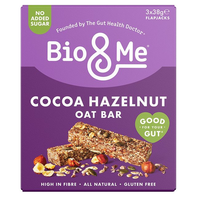 Bio&Me Cacao & Hazelnut Oat Bars 3 x 38g Botiga