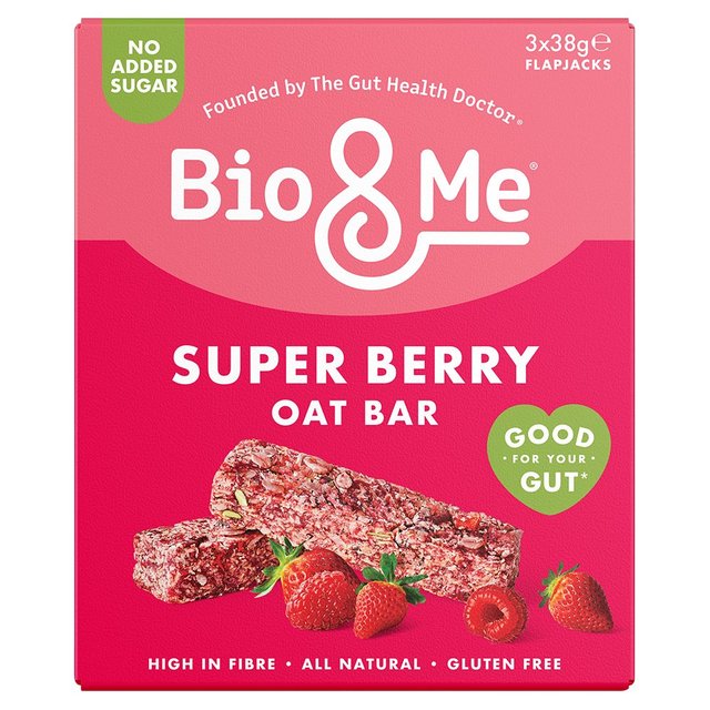 Bio&Me Super Berry Oat Bars 3 x 38g Botiga