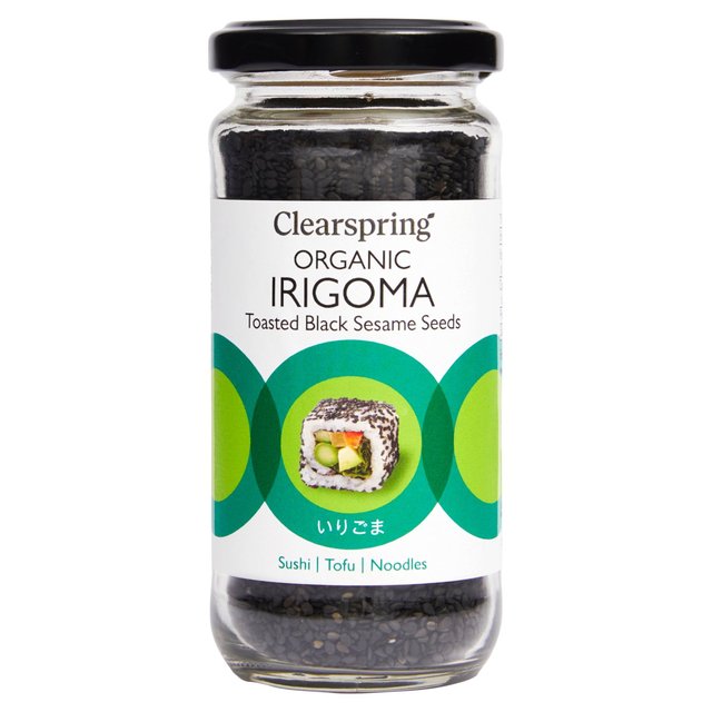 Clearspring Organic Irigoma Toasted Black Sesame Seeds 100g Botiga