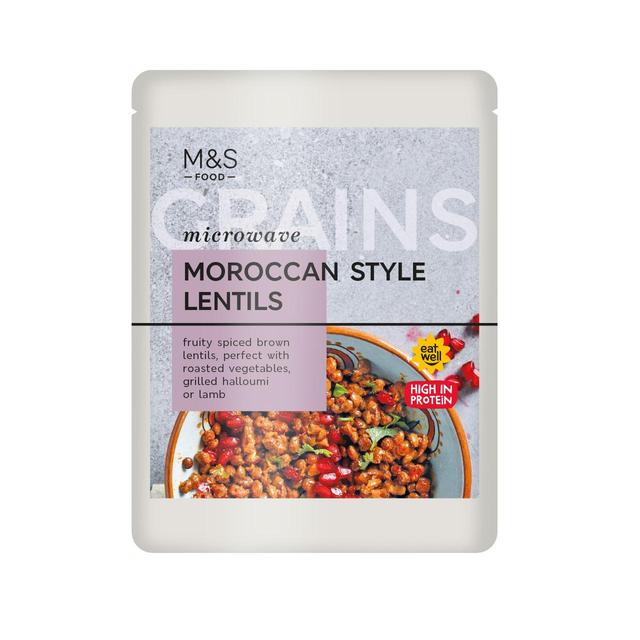 M&S Microwave Moroccan Style Lentils 250g Botiga