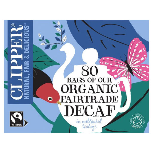 Clipper Organic Naturally Decaffeinated Tea Bags 80 per pack Botiga