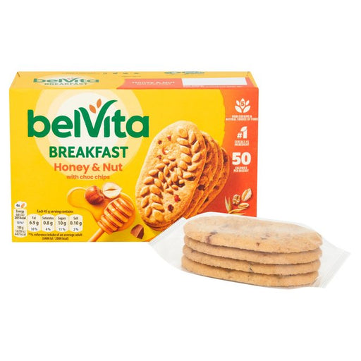 Belvita Honey & Nuts Choc Chips Breakfast Biscuits 5 per pack Botiga