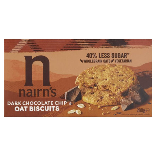 Nairns Dark Chocolate Chip Oat Biscuits 200g Botiga