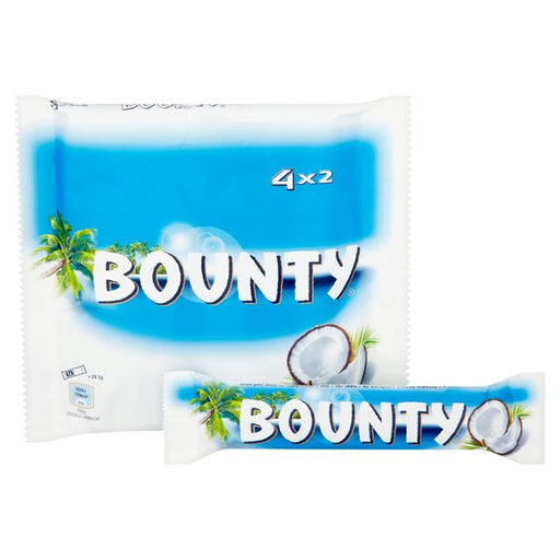 Bounty Coconut & Milk Chocolate Snack Bars Multipack 4 x 57g Botiga