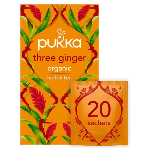 Pukka Tea Organic Three Ginger Tea Bags 20 per pack Botiga