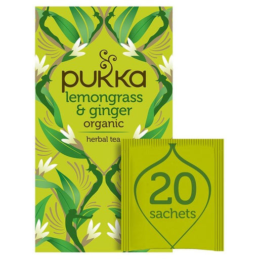 Pukka Tea Lemongrass & Ginger Tea 20 per pack Botiga