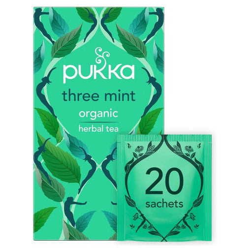 Pukka Tea Organic Three Mint Tea Bags 20 per pack Botiga