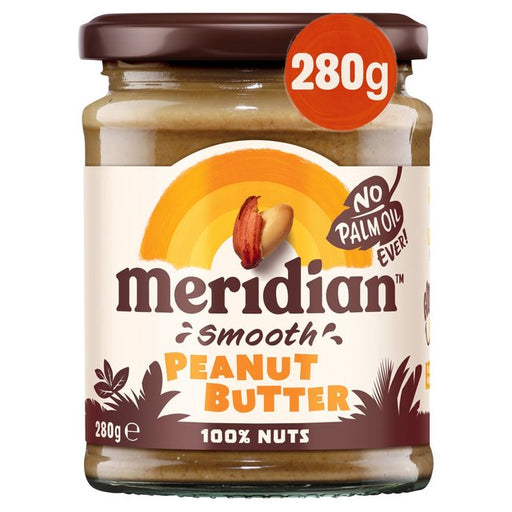 Meridian Natural Peanut Butter Smooth No Salt 280g Botiga