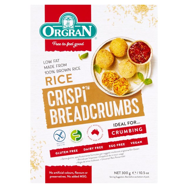 Orgran Gluten Free All Purpose Rice Crumbs 300g Botiga