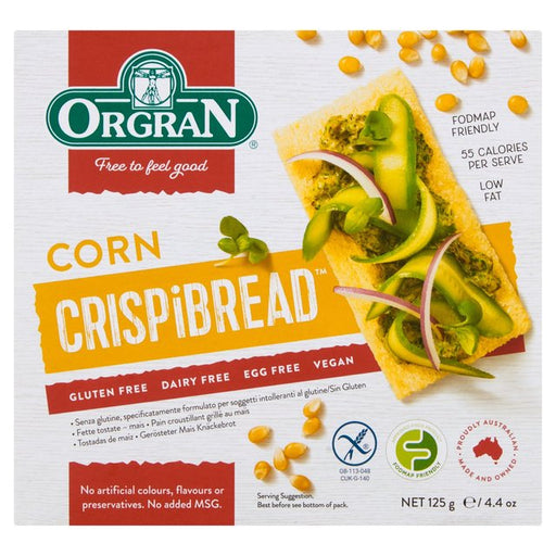 Orgran Corn Crispbread 125g Botiga
