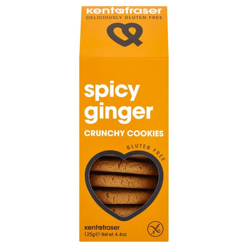 Kent & Fraser Gluten Free Spicy Ginger Crunchy Cookies 125g Botiga