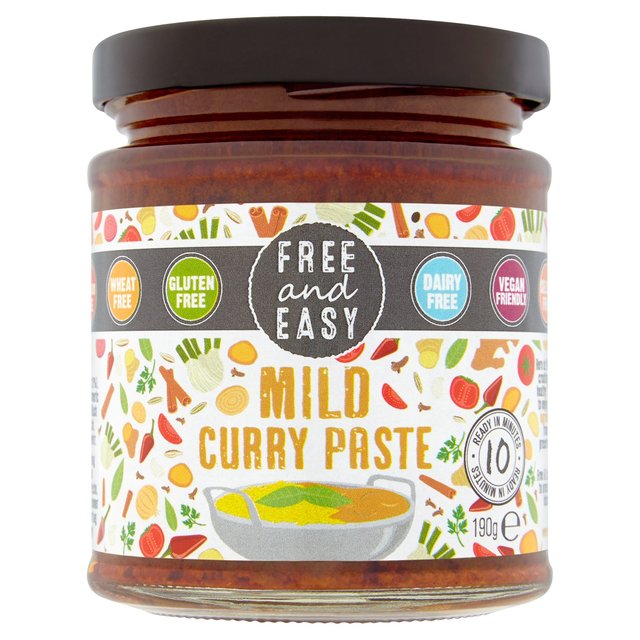 Free & Easy Free From Mild Curry Paste 190g Botiga